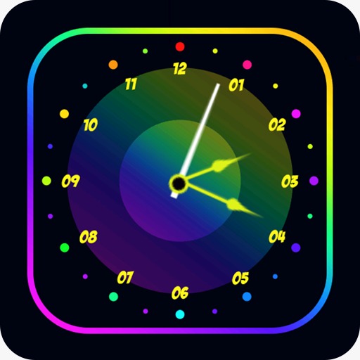 Neon Night Clock Wallpaper icon