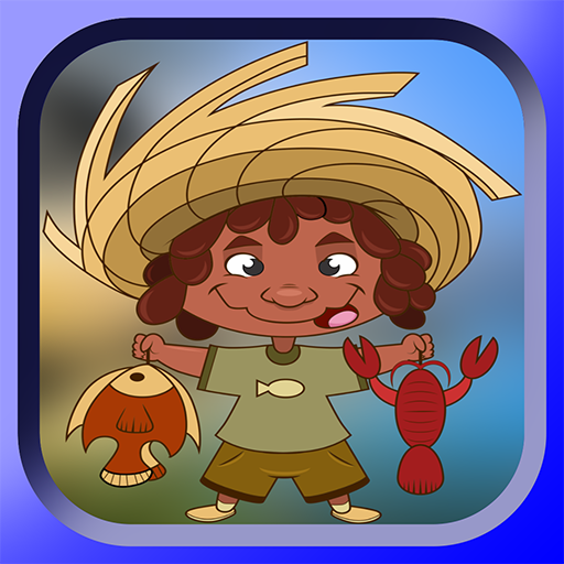 Winter fishing games icon