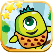 Cute Alien Jump icon