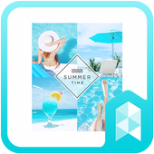 Summer time Launcher theme icon