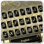 Golden Black Butterfly أيقونة