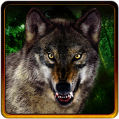 Sniper shooting Jungle Wolf icon