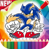 🎨 coloring pages for sonic games icon