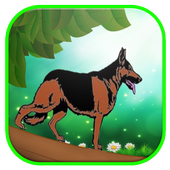 dog adventurer أيقونة