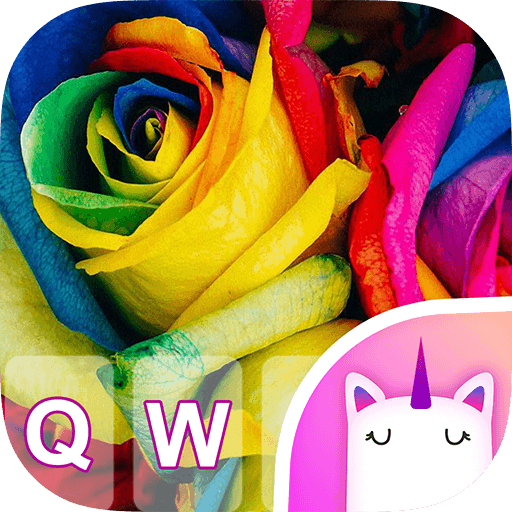 Rainbow Rose Free Keyboard Theme icon