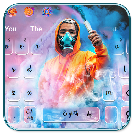 Colorful Smoke Keyboard Themes icon
