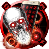 3D Tech Blood Skull Theme icon