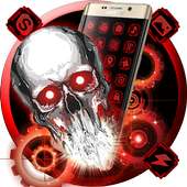 3D Tech Blood Skull Theme