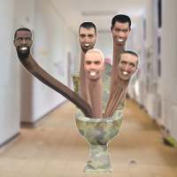 Toilet Fighting Toilet Monster