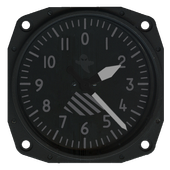 Aviator Clock Stealth icon