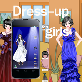 Dress up games girls free icon