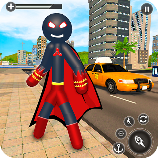 Stickman Mafia Rope Hero - Superhero Gangster Game icon