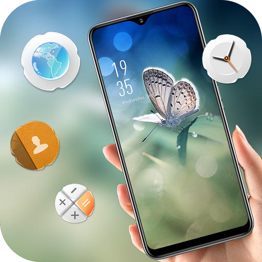 Nature theme Flying butterfly أيقونة