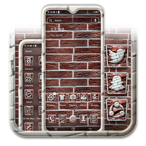 Brown Brick Theme Launcher icon