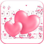 ROSE PINK LOVE HEART Live Wallpaper Theme icon