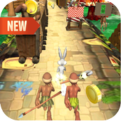 Bunny Dash Run: Rabbit Toons 3D أيقونة