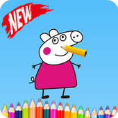 Coloring Book for Pepa and Pig icon