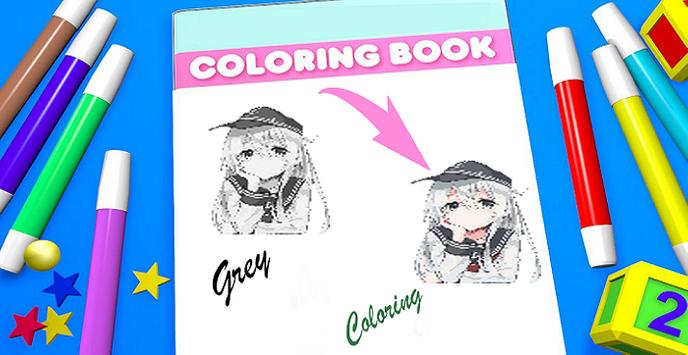 Coloring by Number Anime Manga  Draw Coloring screenshot 2