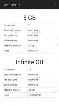 Greet Install : WEB HOSTING screenshot 4