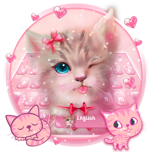 Lovely Adorable Cat Keyboard Theme icon