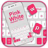 Pink White Keyboard Theme icon