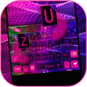 Neon tech light keyboard أيقونة