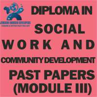 DIPLOMA IN SOCIAL WORK AND COMMUNITY DEVELOPMENT