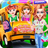 School Teacher Girls Classroom Trip icon