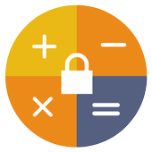 Fake calculator - hide notes &amp; text أيقونة