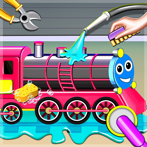 Train Cleaning, Coloring Game icon