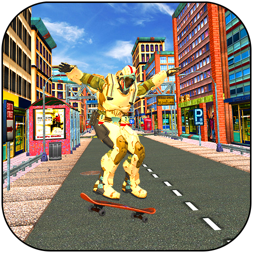 Super Iron Robot Flying Hero: Crime City Simulator icon