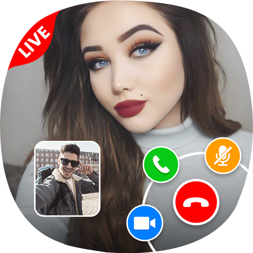 Free video chat - Video Call with Girls (prank) icon