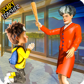 Scary Evil Teacher Games: Neighbor House Escape 3D icon