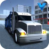 Big car transport truck 3D