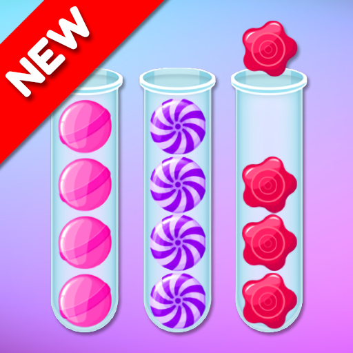 Candy Sort - Bubble Sort Color Puzzle आइकन