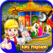 Kids Playland clean up and repairing icon