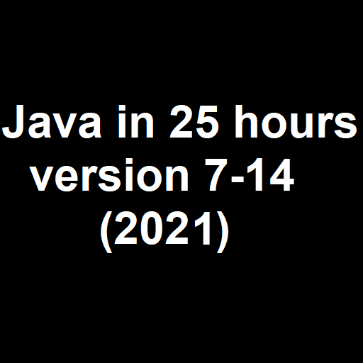 Java in 25 hours : version 7-14 (2021) icon