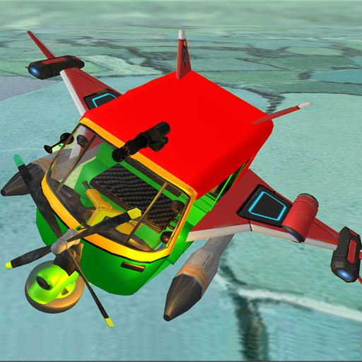 Tuk Tuk Rickshaw Driving Flying Shooting Game 2020 icon