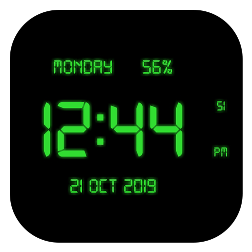 LED Digital Clock Lwp icon