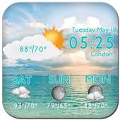 Weather & Clock Widget on 9Apps