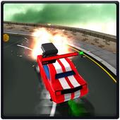 Crazy sky Car driving 3D icon
