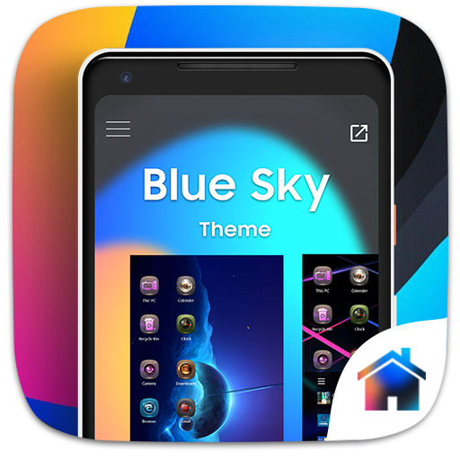 Blue Sky Theme For Computer Launcher icon
