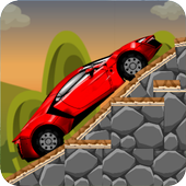 Supercar hill climb racing icon