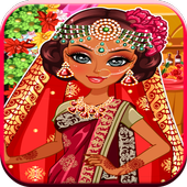 indian wedding game dress up icon