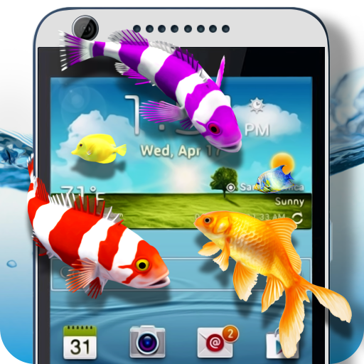 Fishes on Screen Prank icon