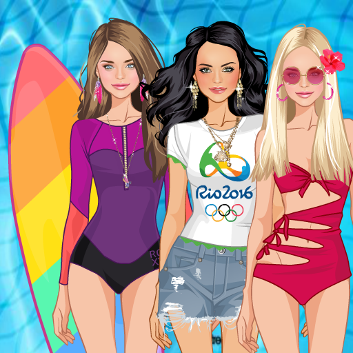 Brazil vacation dress up game icon