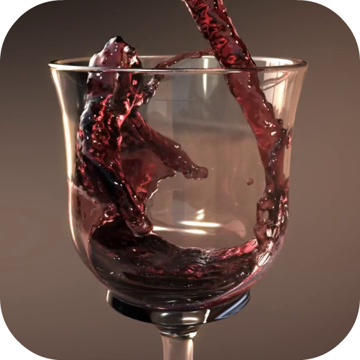 Glass of Wine Video LWP icon
