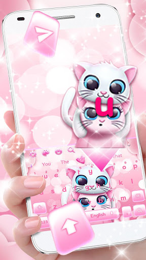 Cute Couple Cat Keyboard screenshot 2