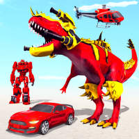 Dino Robot Car : Helicopter Robot Transformation