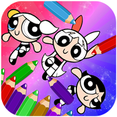 Power Girls Coloring Game icon